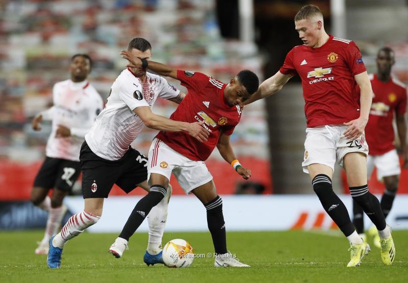 ميلان يخرج بتعادل قاتل من عرين يونايتد