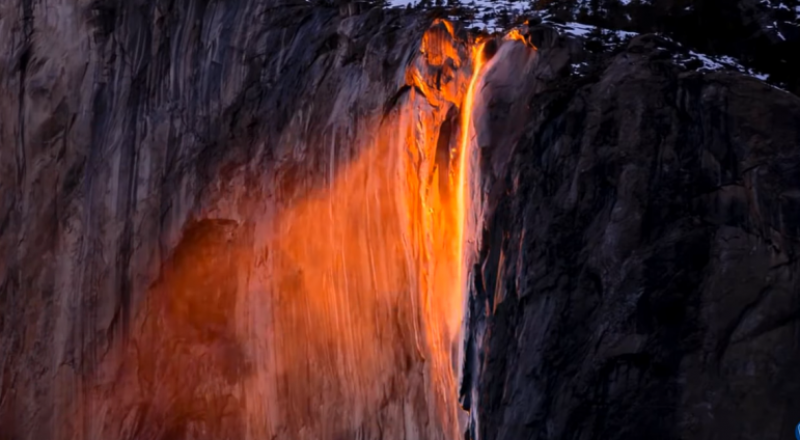 سياحة وسفر- شلالات اللهب الخالدة