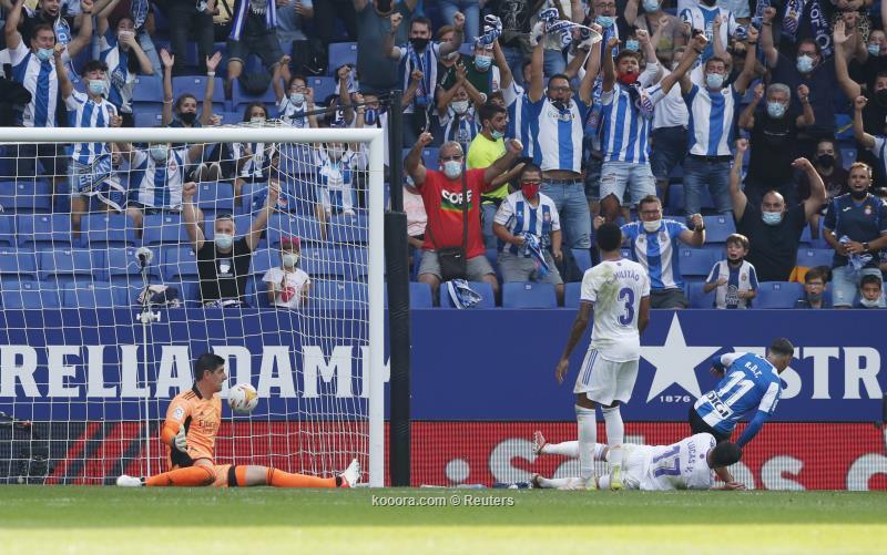 ريال مدريد يواصل التخبط ويسقط بثنائية أمام إسبانيول