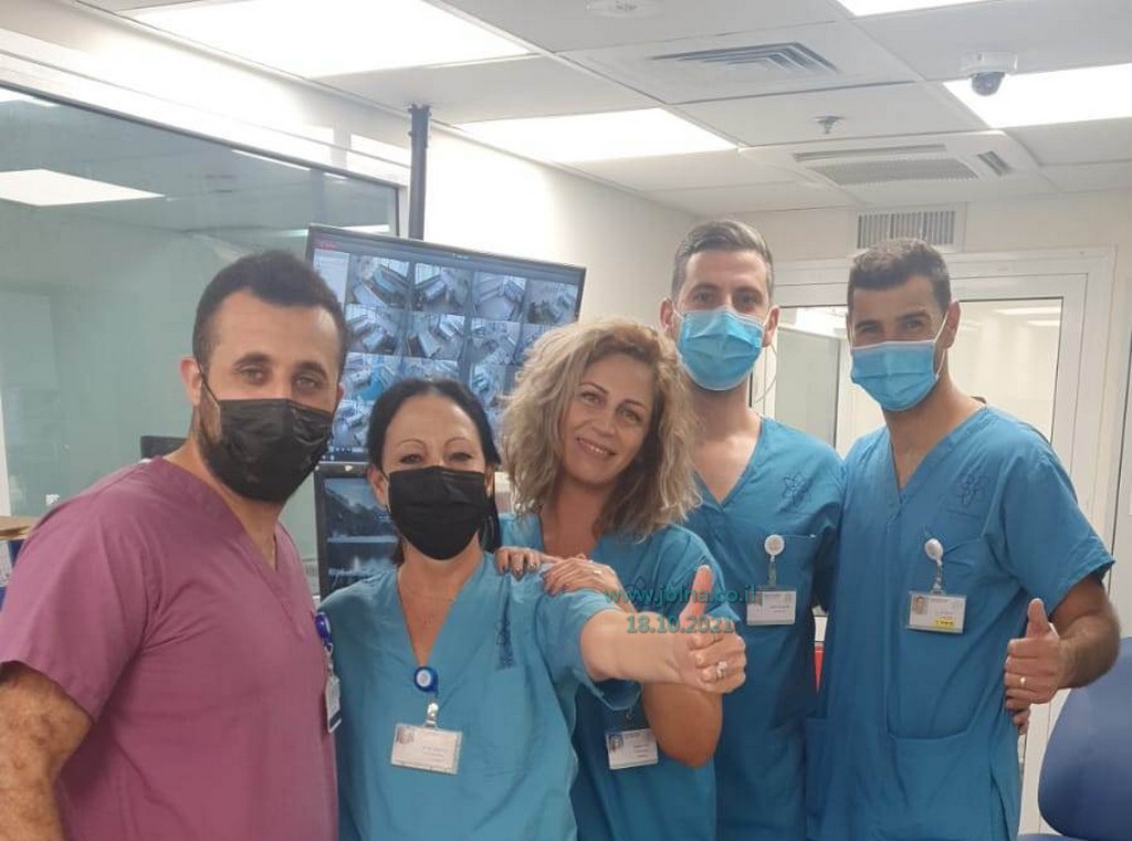 أداء جبار من طاقم ممرضين عرب واغلاق قسم كورونا جديد في المركز الطبي الجليل