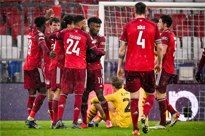 ثلاثية بايرن تُلقي برشلونة خارج أبطال أوروبا