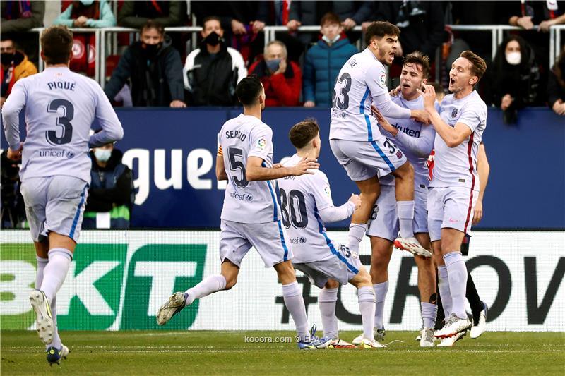 برشلونة يواصل ترنحه بالتعادل مع أوساسونا