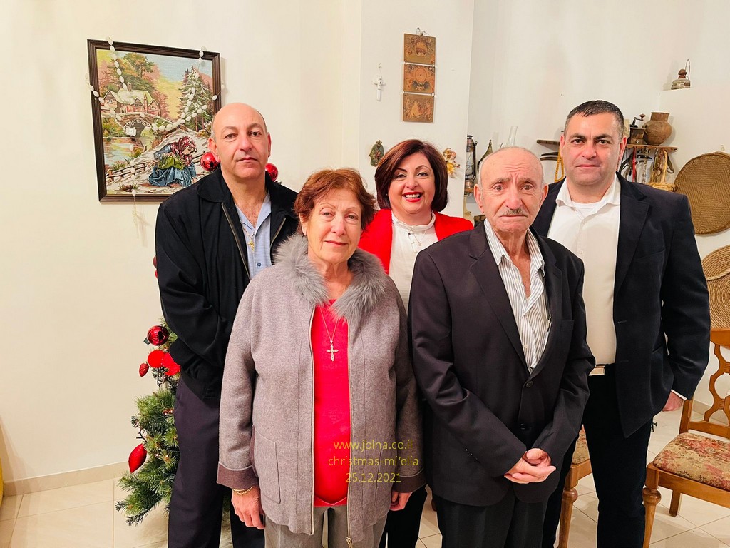 معليا- احتفال اول الميلاد ومعايدة أصحاب العيد صبري يعقوب عساف وعائلته