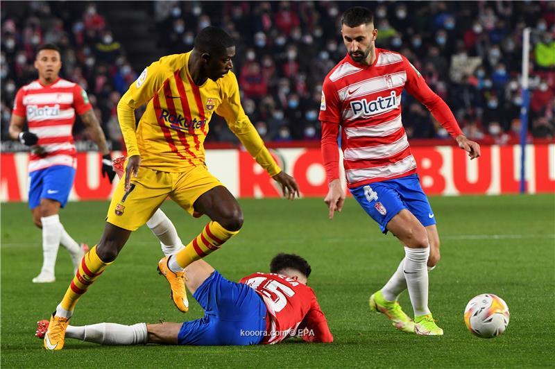 الدوري الاسباني- غرناطة يصعق برشلونة بتعادل قاتل