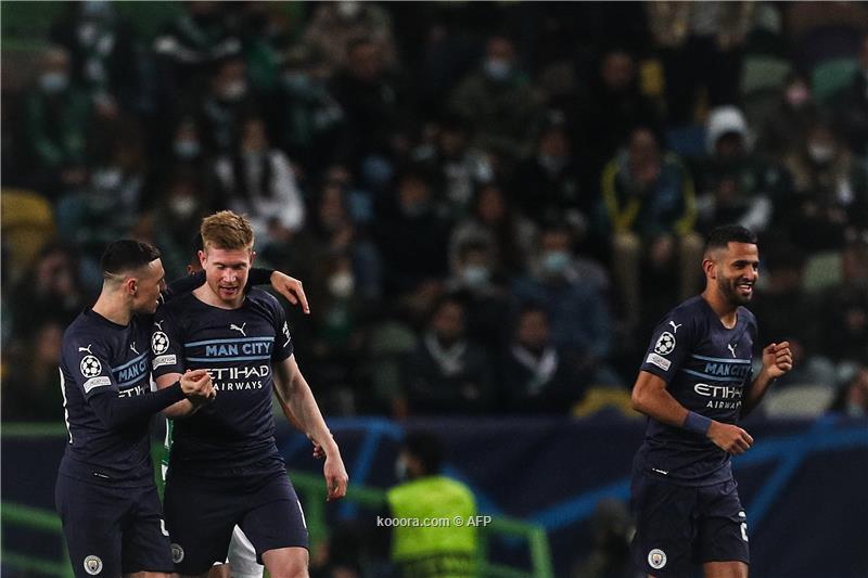 دوري الابطال- السيتي يسحق لشبونة ويضع قدما في ربع نهائي الأبطال