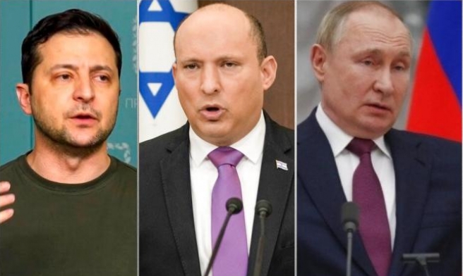 بينيت يجري محادثات مع بوتين وزيلينسكي