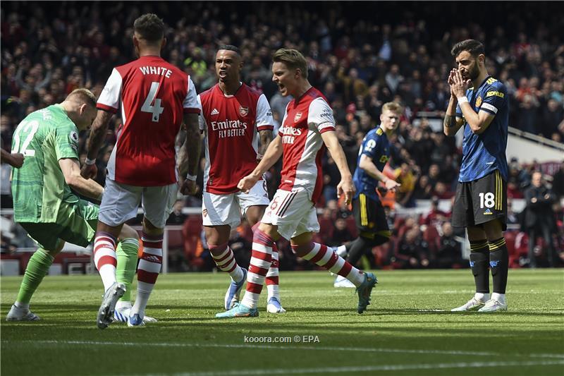 آرسنال يقهر مانشستر يونايتد في معركة دوري الأبطال