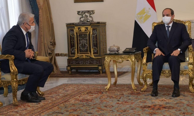 لبيد يحادث السيسي وإردوغان عشية زيارة بايدن