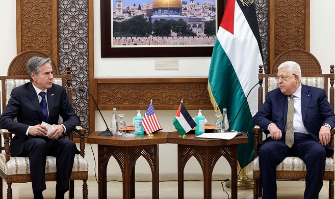 بلينكن: نعارض أي تحرّك يصعّب حلّ الدولتين.. عباس: الأساس وقف الأعمال أحاديّة الجانب