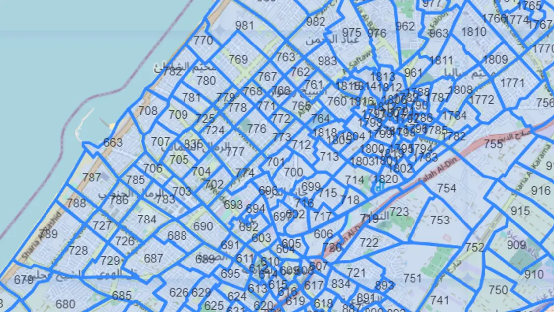 تشمل بلوكات.. الجيش الإسرائيلي ينشر خارطة لإجلاء أهالي غزة