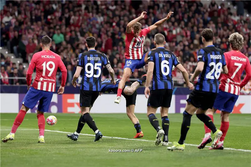 أتلتيكو مدريد يقصي إنتر ميلان بسيناريو مثير في دوري الابطال