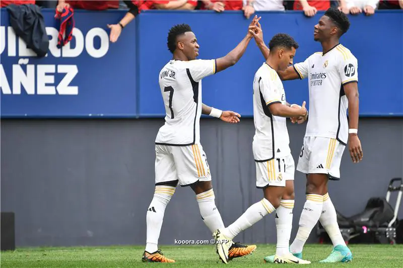 فينسيوس ودياز يقودان ريال مدريد لسحق أوساسونا