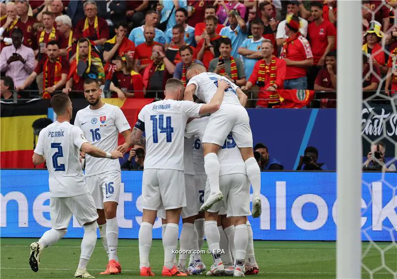 يورو 2024- سلوفاكيا تصعق بلجيكا 1-0 في مفاجأة مدوية