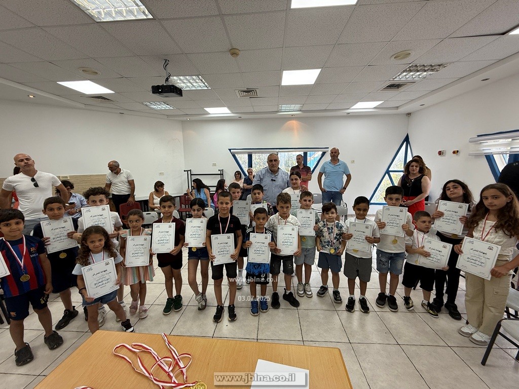 معليا- ختام موسم نادي الشطرنج السنوية في المركز الجماهيري مع الأستاذ ساهر معلم بنجاح كبير 