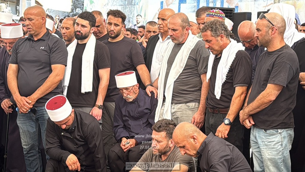 يانوح جث تُشيّع ابنها الجندي أمير عبد الله سعد بحزنٍ عميق